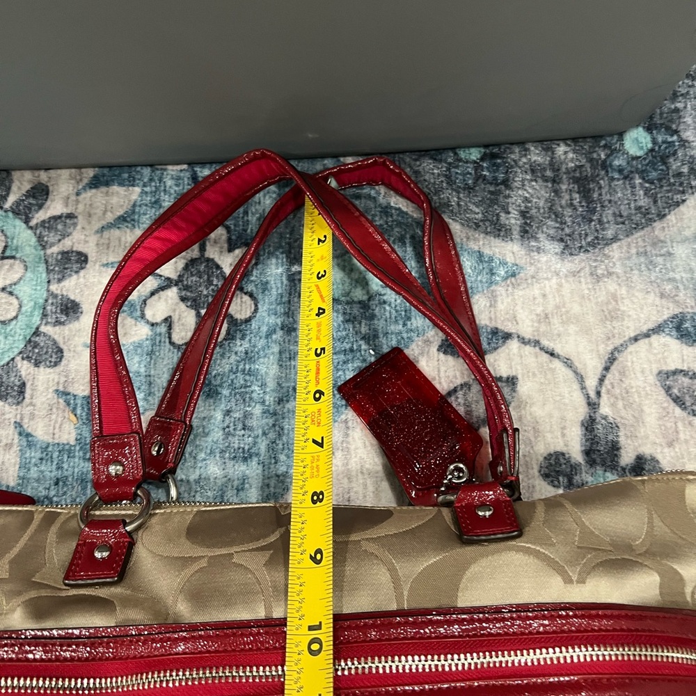 Coach Poppy Daisy XL Shoulder Bag EUC - Picture 16 of 16